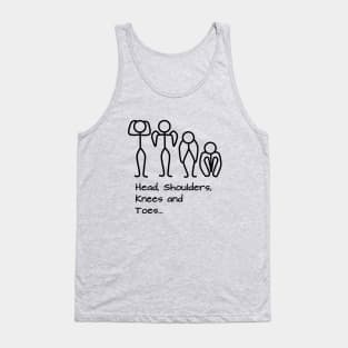 Stickman / Head, shoulders, knees and toes... Tank Top